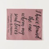 Hochzeitshintergrund für die Zeremonie, Rustikaler Wandteppich (Vorderseite (Horizontal))