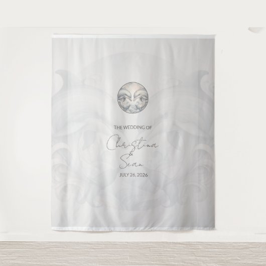 Hochzeitshintergrund - Stil 1 Wandteppich (Vorderseite)