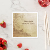 Hochzeitshochzeit mit Fasanen Serviette (Beispiel)