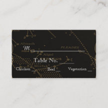 Hochzeitshochzeiten in Gold und Schwarz-Konstellat