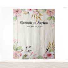 Hochzeitsholzböden Blume Rustikales Foto