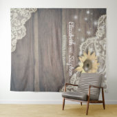 Hochzeitsholzplatte Foto Standfläche Spitze Sonnen Wandteppich (Beispiel (Horizontal))