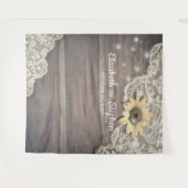 Hochzeitsholzplatte Foto Standfläche Spitze Sonnen Wandteppich (Vorderseite (Horizontal))