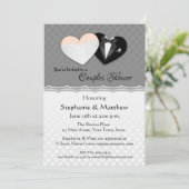 Hochzeitshörer, Graudusche Einladung (Stehend Vorderseite)