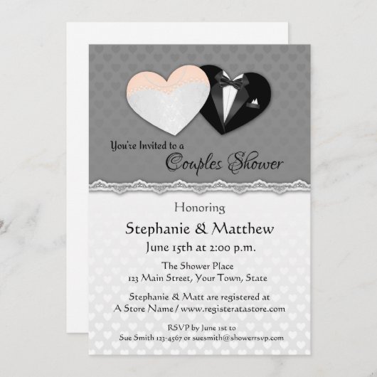 Hochzeitshörer, Graudusche Einladung (Vorne/Hinten)