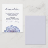 Hochzeitshotel Lilac - Blumen - Karte (Vorne/Hinten)