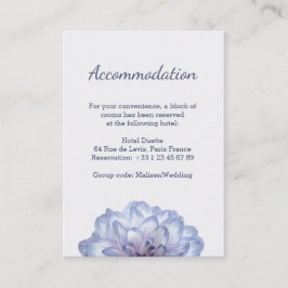 Hochzeitshotel Lilac - Blumen - Karte