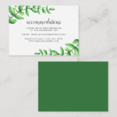 Hochzeitshotel Wasserfarbe Begleitkarte (Vorne/Hinten)