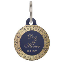 Hochzeitshund der Ehrenflieger Vintager Gold-Rose