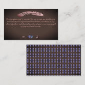 Hochzeitsinformation Schokolade Sangria Begleitkarte (Vorne/Hinten)