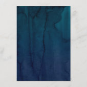 Hochzeitsinformationen für Blaublumen und Gelbe Bl Begleitkarte (Rückseite)