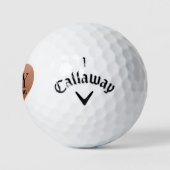 Hochzeitsinitialen Monogramm Datum Kupfer Herz Golfball (Logo)