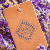 Hochzeitsinitials Ornamental-Spitzen ausgezeichnet Gummistempel