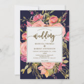 Hochzeitsinsel Boho Wild Blume Einladung (Vorderseite)