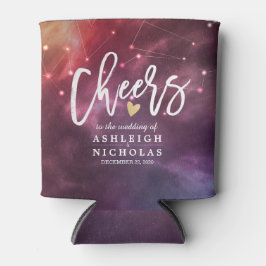 Hochzeitsjubeln für die Liebe Raumgalaxie-Konstell Dosenkühler