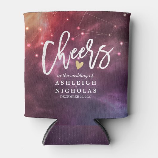 Hochzeitsjubeln für die Liebe Raumgalaxie-Konstell Dosenkühler (Vorderseite)