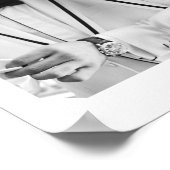 Hochzeitsjubiläum 4 Foto Collage Memory Poster (Ecke)