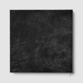 Hochzeitsjubiläum Gold auf schwarzem Leder Gästebuch (Rückseite)