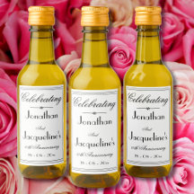 Hochzeitsjubiläum Gunst Elegant Chic White Mini