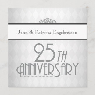 Hochzeitsjubiläum in Silver 25 Einladung