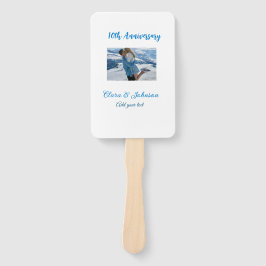 Hochzeitsjubiläum Namensjahrstext hinzufügen Fächer