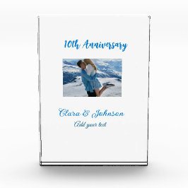 Hochzeitsjubiläum Namensjahrstext hinzufügen Fotoblock