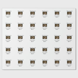 Hochzeitsjubiläum Namensjahrstext hinzufügen Geschenkpapier