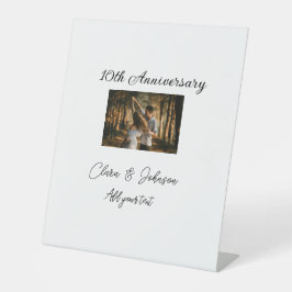 Hochzeitsjubiläum Namensjahrstext hinzufügen Sockelschild