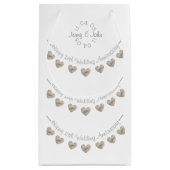 Hochzeitsjubiläum Pullover kleine Geschenktasche Kleine Geschenktüte (Rückseite)