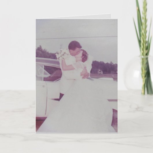 Hochzeitsjubiläumskarte mit Gedicht Karte (Vorderseite)