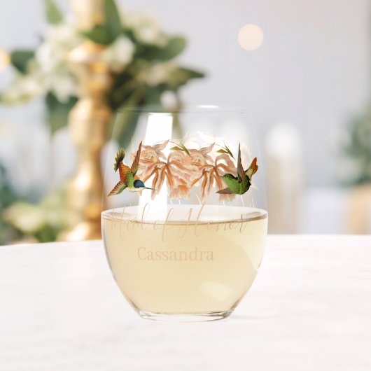 Hochzeitsjungfrau von Honer Geschenk Hummingbird W Weinglas Ohne Stiel (Insitu (Hochzeit))