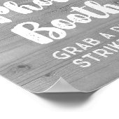 Hochzeitskabinett-Muster-Kranz-Foto Poster (Ecke)