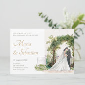 Hochzeitskaffee Einladung (Stehend Vorderseite)