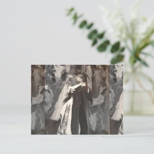 Hochzeitskaffee Postkarte (Stehend Vorderseite)