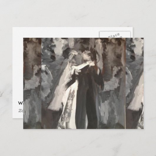 Hochzeitskaffee Postkarte (Vorne/Hinten)