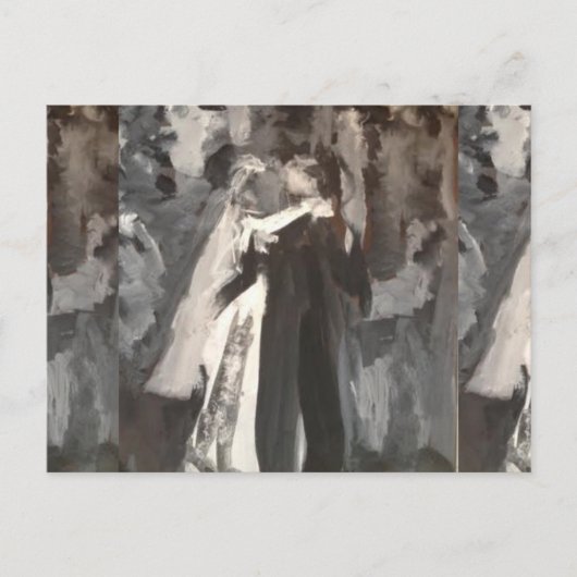 Hochzeitskaffee Postkarte (Vorderseite)