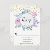 Hochzeitskaktus rsvp card succulents cactus floral (Vorne/Hinten)