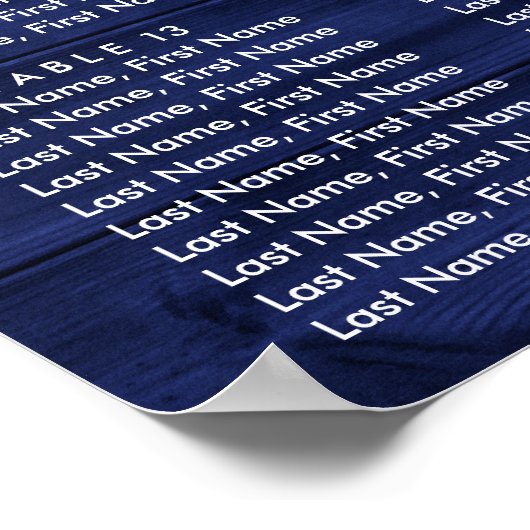 Hochzeitskalender für Blaublütenblüten 16 Poster (Ecke)