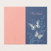 Hochzeitskalender für blaue Korallen (Außenseite Aufgefaltet)