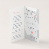 Hochzeitskalender für blaue Korallen (Innenseite)