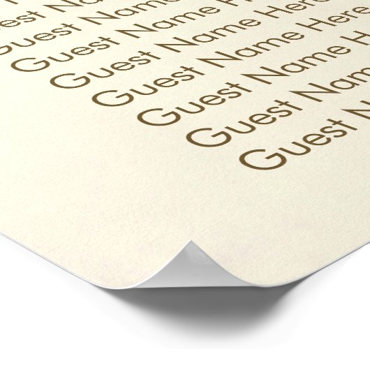 Hochzeitskalender für Lavendelblüten Poster (Ecke)