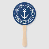 Hochzeitskalender für Wassersportaktivitäten Fächer (Vorderseite)