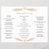 Hochzeitskalender für Weiße Flora Flyer (Hinten)