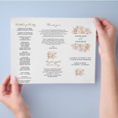 Hochzeitskalender für Weiße Flora Flyer (Hand)