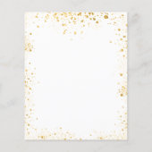 Hochzeitskalender für Weißgold Glitzer im Detail B Flyer (Hinten)