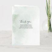 Hochzeitskalender mit grün rosa Blütenblüte Programm (Rückseite)