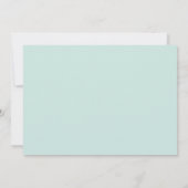 Hochzeitskalender mit Mint-Foto zur Speicherung de Save The Date (Rückseite)
