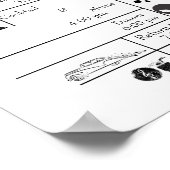 Hochzeitskalender Poster (Ecke)