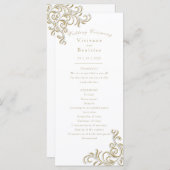 Hochzeitskalender Programm (Vorne/Hinten)