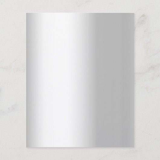 Hochzeitskalender Silberrosa Blumenbudget Flyer (Hinten)